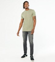 New Look Pale Grey Washed Skinny Stretch Jeans